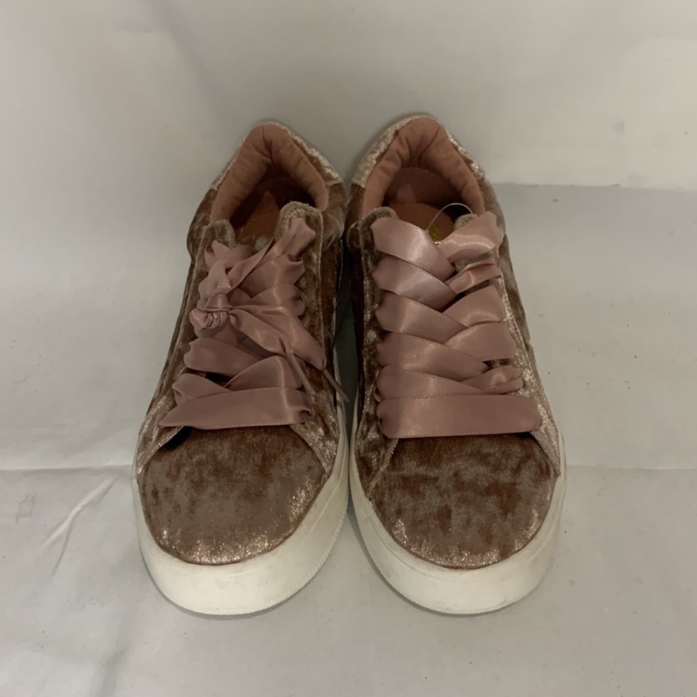 SM New York velvet sneakers